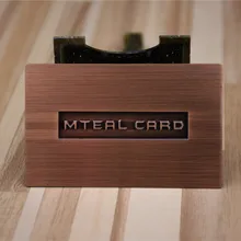 Креативная красная бронзовая металлическая карточка с глубоким выгравированным вырезом, Выгравированная металлическая визитная карточка hbl-print.com