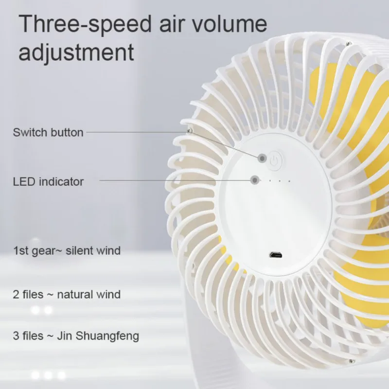 Мини-вентилятор складной портативный вентилятор на батарейках USB Перезаряжаемый Электрический вентилятор на 180 градусов вращающийся 3 регулируемые скорости