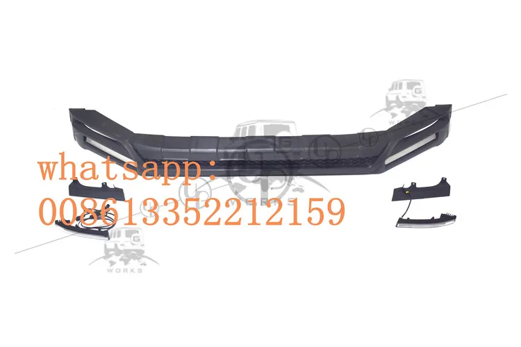 G CLASS G500 B style front lip fit for 2019 year G wagon G500 with lights (10)