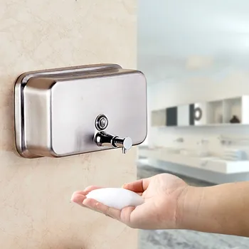 

Soap Dispenser Hotel bathroom stainless steel wall - mounted manual double head shower gel bottle for soap dispenser hand saniti