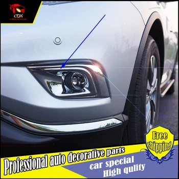 

Exterior Glossy Chrome Front Fog Light Fog lamps Cover decoration fit for Nissan Murano 2015 2016 fog lamp light ABS cover trim
