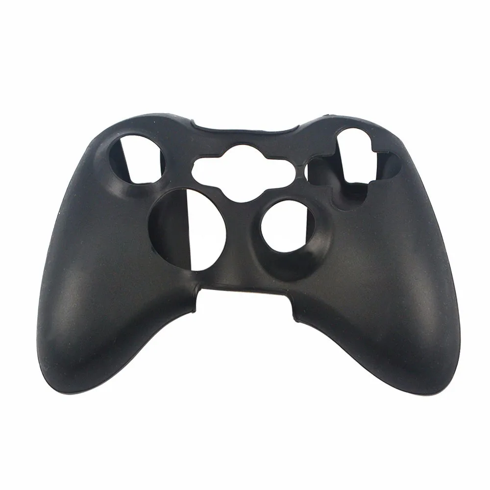 Горячая Распродажа силиконовый резиновый защитный чехол для xbox 360 контроллер игры - Цвет: Черный