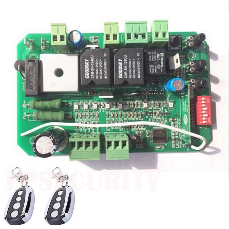 LPSECURITY ворота открывалка блок управления Материнская плата PCB двигатель монтажная плата контроллера карты для 24VDC раздвижные ворота двигатель открывалка