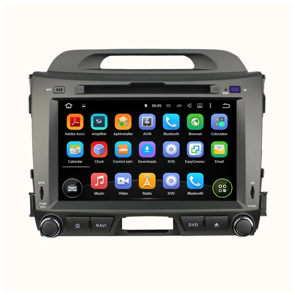 Android Quad core 8 inch for KIA Sportage font b Car b font DVD radio navigation