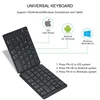 AVATTO suave cuero portátil inglés Bluetooth inalámbrico plegable Mini teclado para iOS, tableta Android, iPad, teléfono ► Foto 2/6