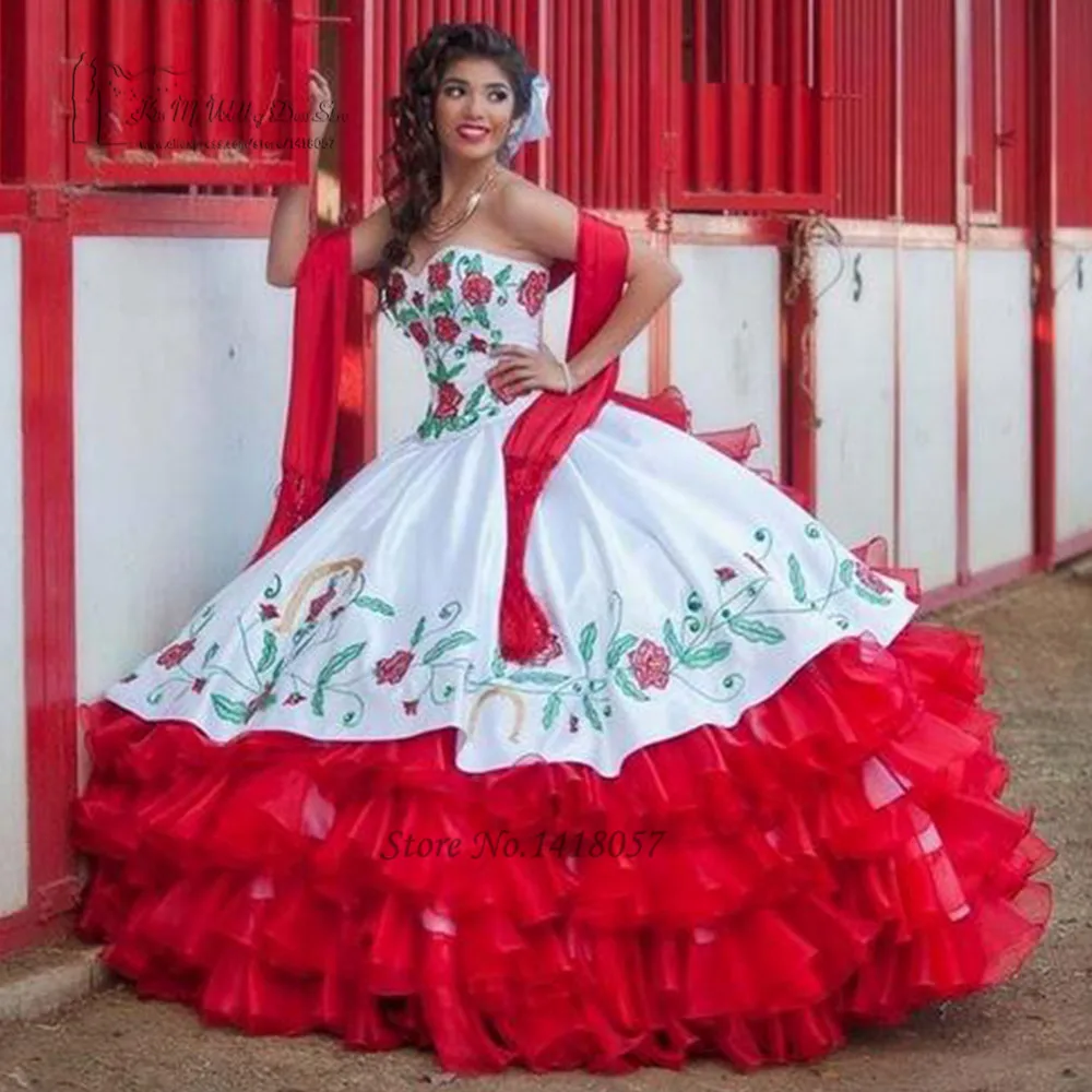 Пышное Бальное Платье с вышивкой пышные платья 2017 милое 16 Vestido de debutantente Para 15 anos