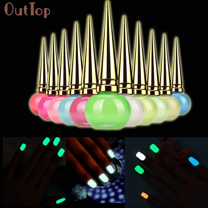 Fluorescent Luminious Nail Polish: 14ml fluorescent luminious nail polish glow in dark candy color nail art varnish manicure. Fluorescent Luminious Nail Polish: 14ml fluorescent luminious nail polish glow in dark candy color nail art varnish manicure.