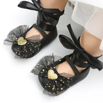 

Spring Autumn Newborn Toddler The First Walker Shoes Baby Girl Cute Bow Decoration Baby Princess Shoes