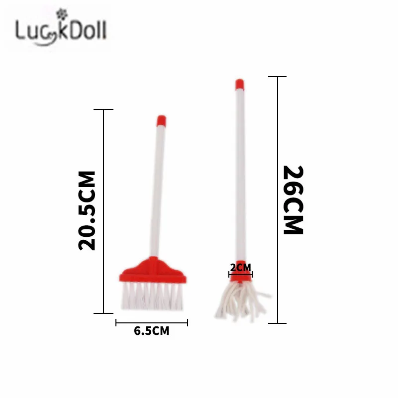 LUCKDOLL 14-Piece Чистящий Набор подходит 18 дюймов Американский 43 см детская кукла одежда аксессуары, игрушки для девочек, поколение, подарок на день рождения - Цвет: n1670