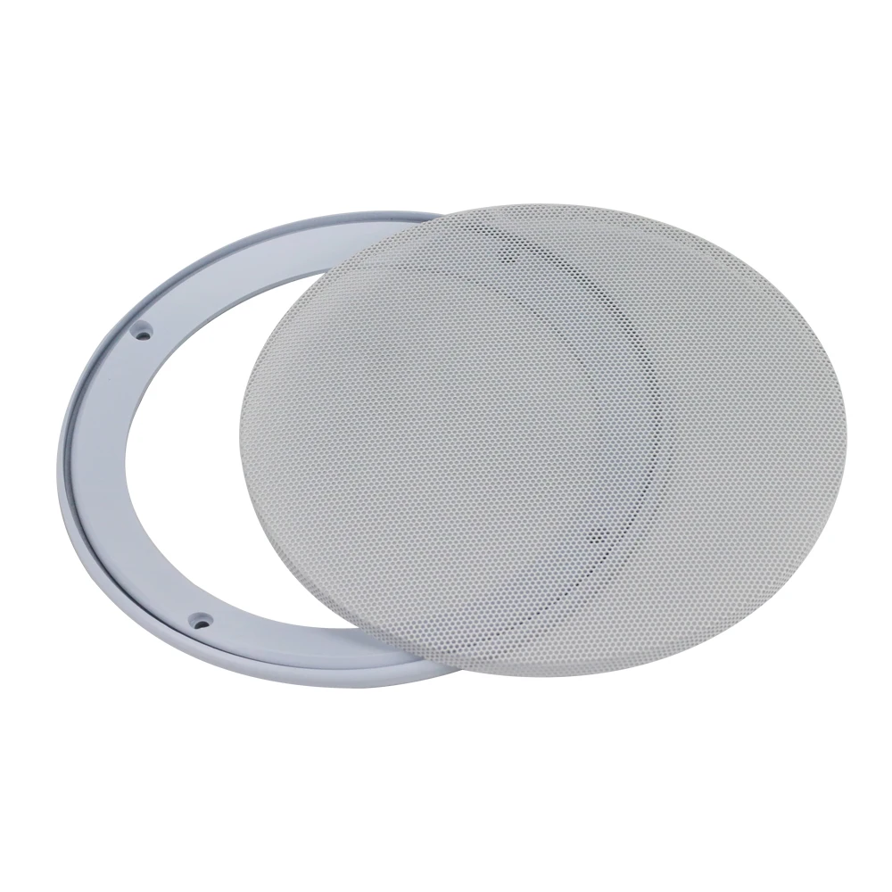 Us 10 87 25 Off Ghxamp 2pcs 6 5 Inch White Car Speaker Grill Mesh Enclosure Net Protective Cover Subwoofer Diy Speaker Abs In Speaker Accessories