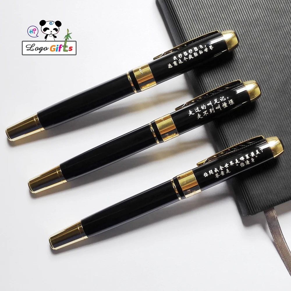 

Super Birthday gift for your father good quality metal ball pen with your wish text Happy birthday custom printed on the pen top