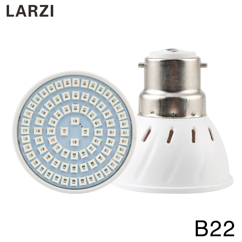 LARZI полный спектр 220V Светодиодный светильник E27 E14 MR16 GU10 B22 комнатное растение лампы для растений, ваза для цветов гидропоники Системы светодиодный светильник Инж