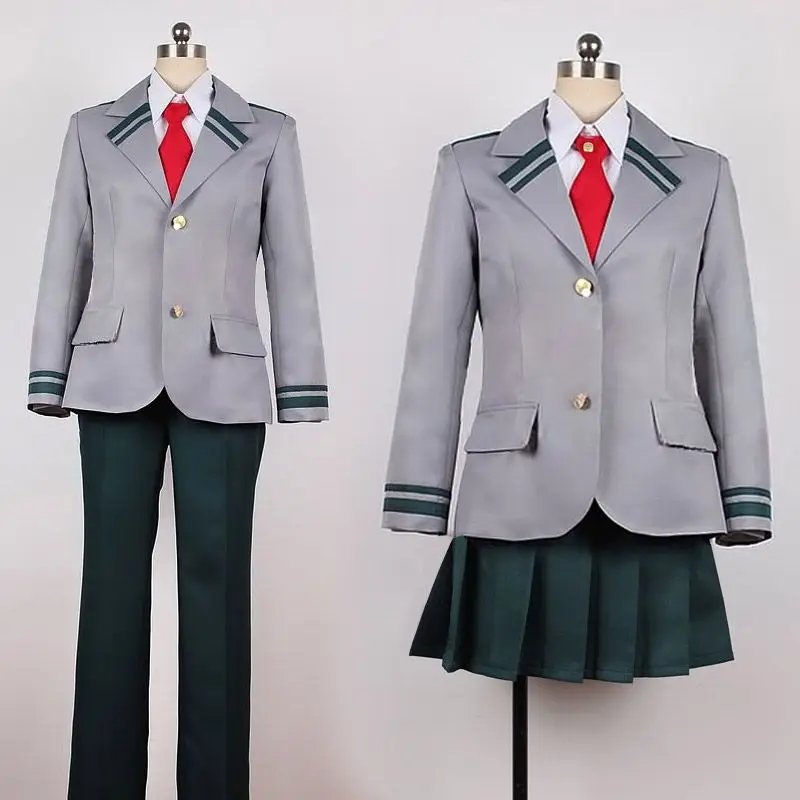 Boku без герой Академии Midoriya Izuku Bakugou Katsuki серый мой школьная Униформа Косплэй