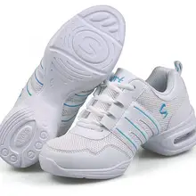 Танцевальная обувь, спортивные особенности, современные танцевальные джазовые туфли, мягкая подошва, дышащая танцевальная обувь, кроссовки для женщин, тренировочная обувь