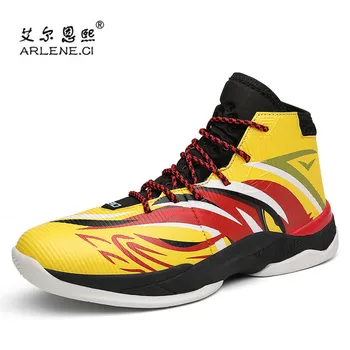 

2018 Newest Plus Size 39-45 Basketball Shoes for Men High Top Breathable Comfort Sneakers Outdoor Sport Shoes Male Basket Homme