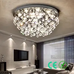 Люстра E14 95-245 В круглый художественная K9 Кристалл Спальня отеля Гостиная Бесплатная светодиодный лампы GU10 CE Рош специально разработаны