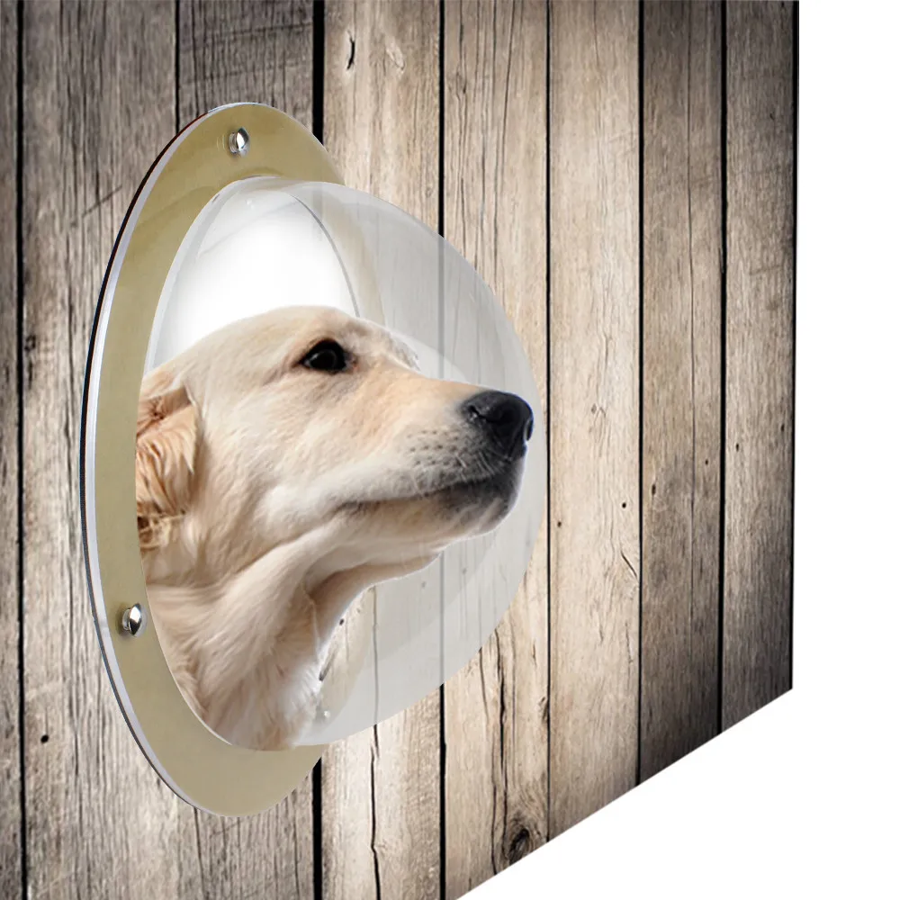 

Pet Dog Fence Window Cats Dogs Peek Bubble Durable Acrylic Dome Window pet products dog accessories