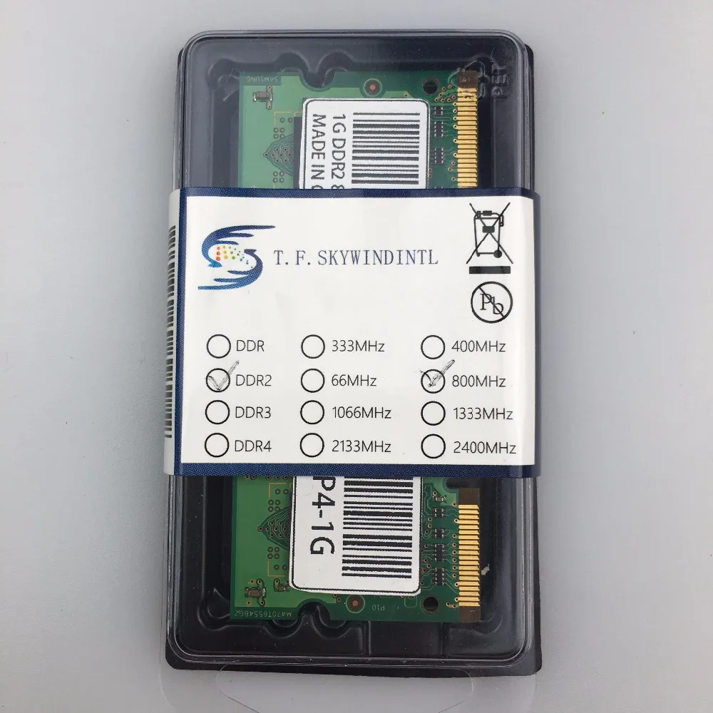 Vente Libérez le bateau 1 GB DDR2 800 Mhz 1 Gb 1G DDR2 RAM PC PC2 6400 PC2 6400 memroy RAM ordinateur portable ddr 2 800 1G