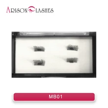 MB01-MB06 1 Pair ( 4pcs for 2 eyes) Magnet eyelashes Cross Thick False Eye Lashes Extension Makeup Magnetic Fake Eyelashes