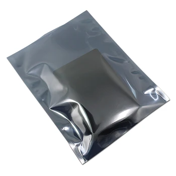 

DHL 12*16cm Antistatic ESD Shielding Data Line Pack Bags Open Top Electronics Storage Anti-Static HDD Plastic Pouch 600Pcs/ Lot