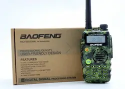 2 шт. Baofeng uv-a52 Двухканальные рации UHF VHF Двухдиапазонный BF A52 CB Портативный Радио 128ch 5 Вт VOX двойной Дисплей трансивер для Охота