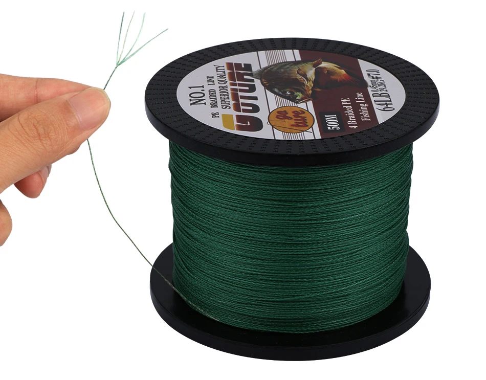 Linha de Pesca Linhas para Cabo de Pesca Goture Fios Trançado pe Multifilamento Trança Linha Pesca 500m 4 10-80lb 5 Cheap Linhas de pesca