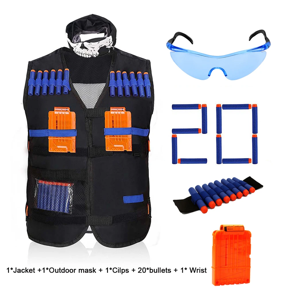 

Suits for Nerf Gun Accessories Tactical Equipment Gun Shuttle Bullet Bullet Clip Compatible for Nerf Gun Child Outdoor Toy