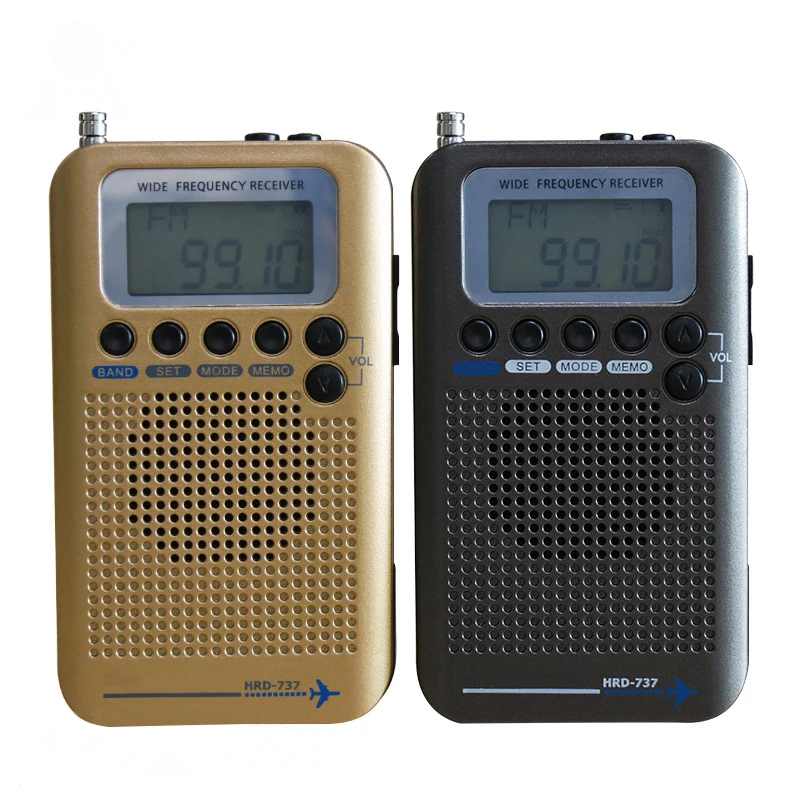 

Aircraft Band Radio Receiver VHF Portable Full Band Radio Recorder for AIR/FM/AM/CB/VHF/SW Radio