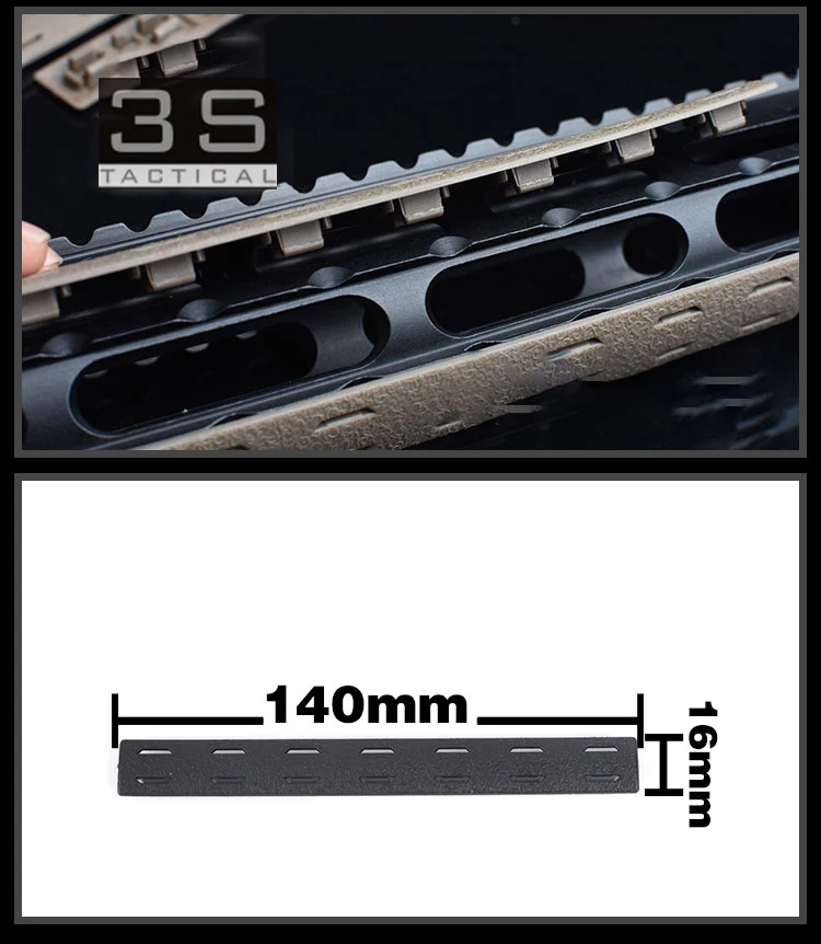 5 шт. BCM M Lok Rail Cover panel комплект для Mlok Handguard Free Float Handguard Airsoft 140*16 мм