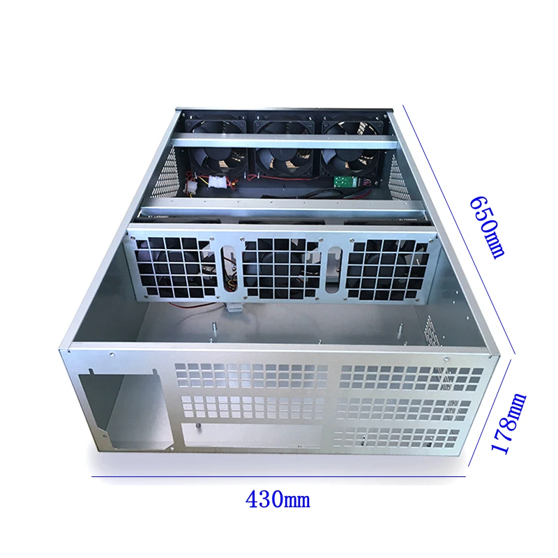 mining rig case USB miner cabinet rack 4u 6 graphics card computer sever cooling chassis for gtx 1060 1070 1080 Video card frame mining rig case USB miner cabinet rack 4u 6 graphics card computer sever cooling chassis for gtx 1060 1070 1080 Video card frame