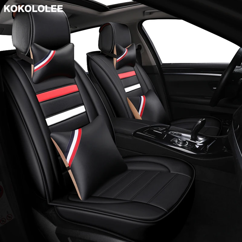 

kokololee Universal Leather Car seat cover for Land Rover all models X9 discovery freelander car accessorie styling auto Cushion