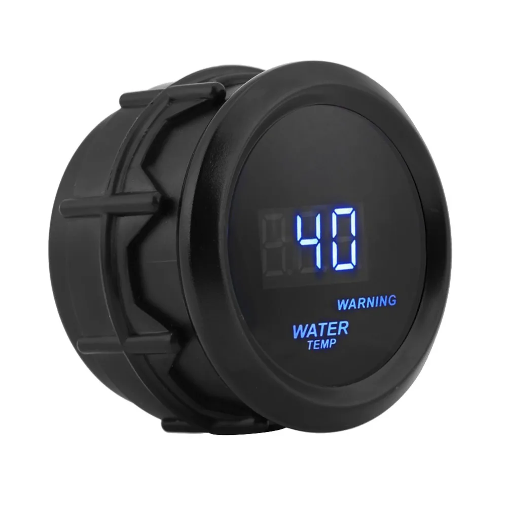 2 Inch 52mm Car Universal Blue LED Digital Water Temperature Fahrenheit