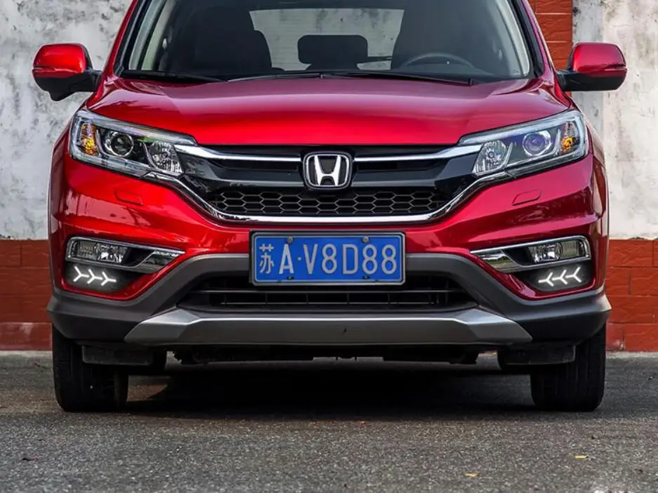 1 комплект года для Honda CRV daytime CR V дневной свет Автомобильные аксессуары светодиодный DRL фары для fog CRV противотуманные фары