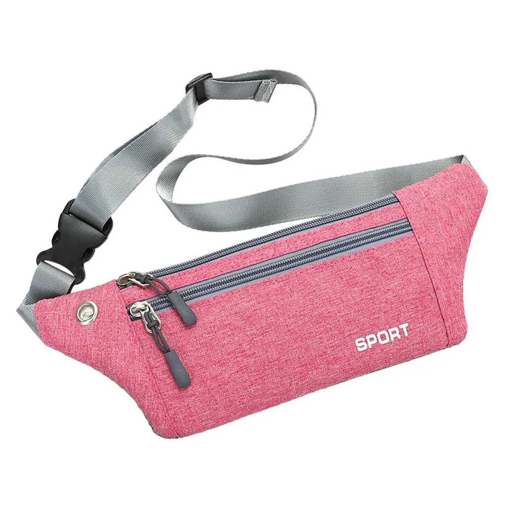 Simple waist bag Women Multi-function Pockets Outdoor Sport Leisure Messenger Waist Packs Bag sac banana femme Dropshipping#ZE