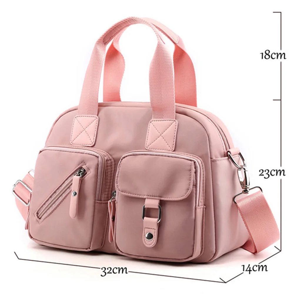 Multi-pocket Tote luxury handbags nylon cloth women bags designer sac main femme crossbody bags for women Pink bag over shoulder