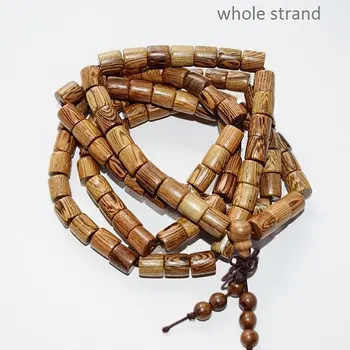 

Wood Beads - Column 9 x 7 mm Beads - Long Full Strand 36", 108 beads, A-Quality, Item 3