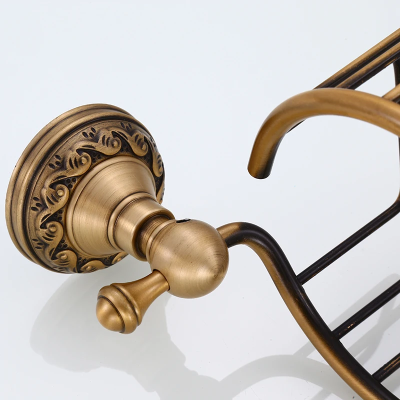 Wandmontierter Messing-Toilettenpapierhalter Antik-Finish Rollenhalter