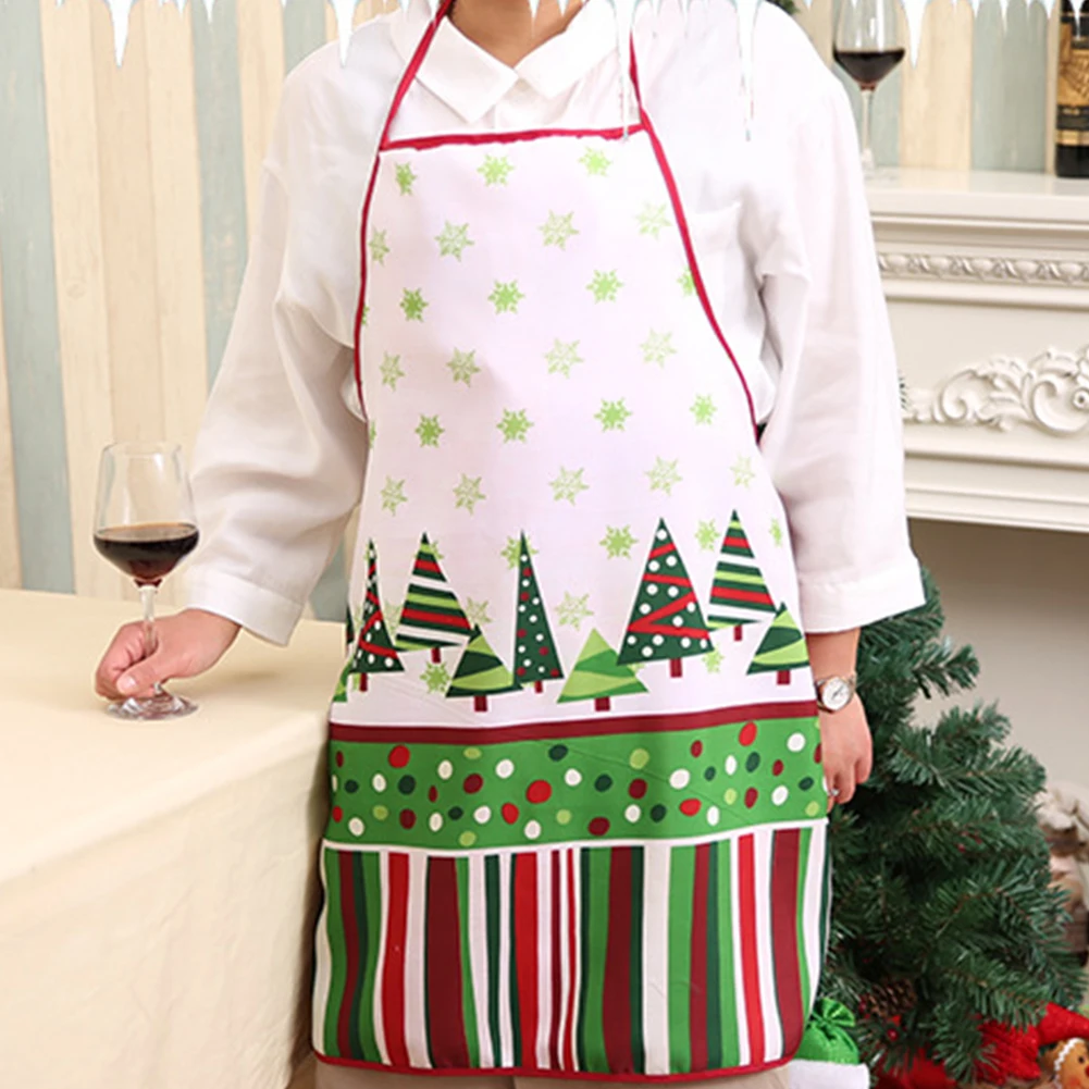 Модный Стиль Новогодний фартук милый Рождественский сарафан прочный набивной