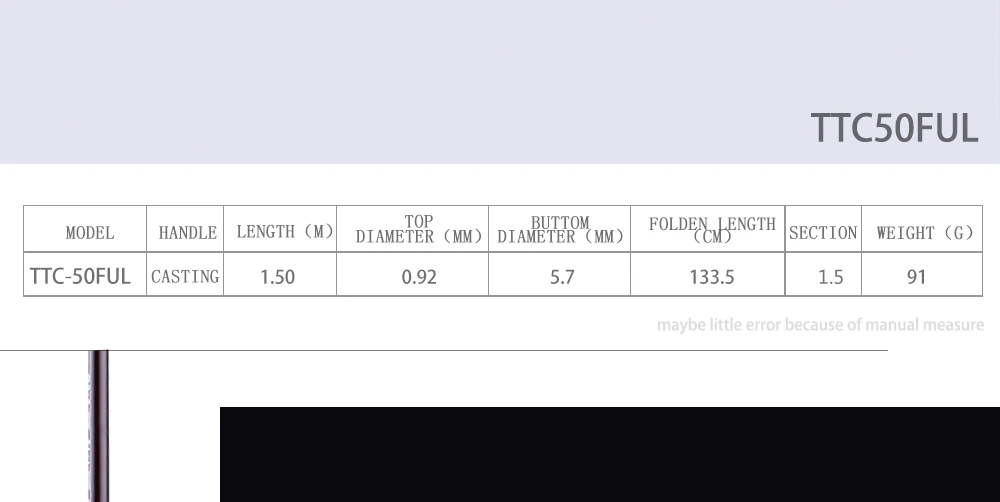 vara ul ultraleve macio 1.5 seções 1-7g isca rápido