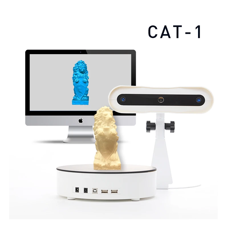  CAT-1 Full Color standard 3D ScannerFull-Automatic TriPro FunScan-1 with 3 Millions Pixels supporti
