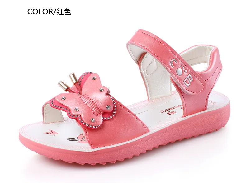 QGXSSHI девушки сандалии для От 0 до 12 лет Бант бабочка принцесса сандалии детская обувь для вечеринки для девочки дети девочки летняя обувь