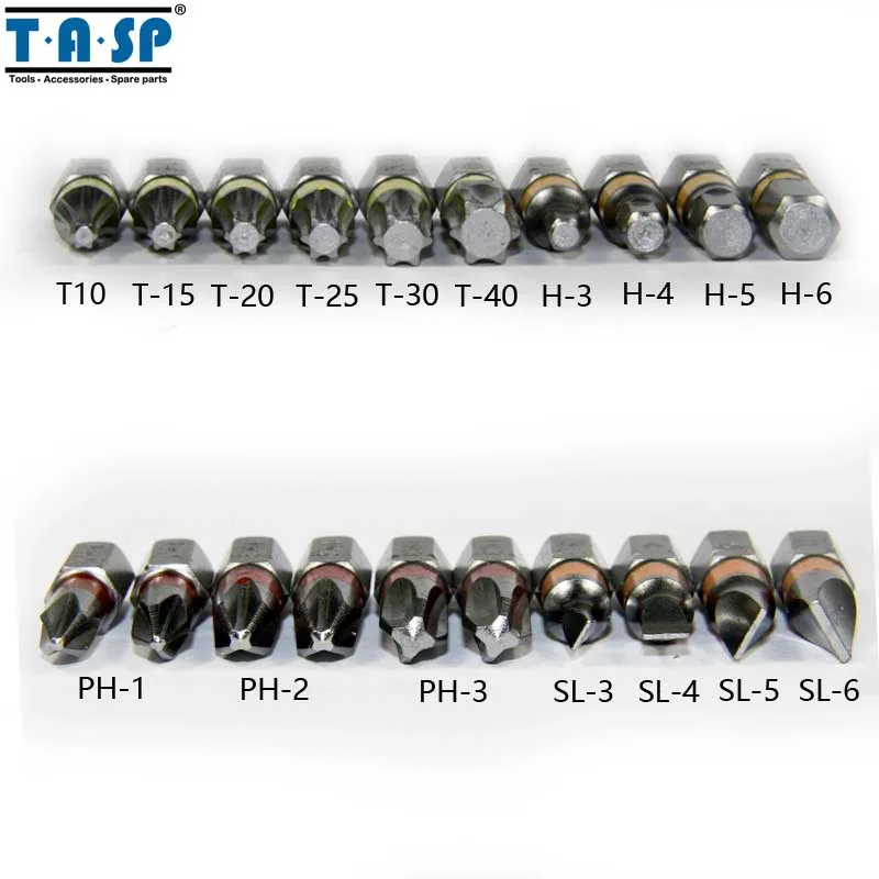 TASP 20 шт Набор отверток с цветной кодировкой, головка PH Torx, плоская Шестигранная головка с магнитным держателем и коробкой для хранения-MSWB2025