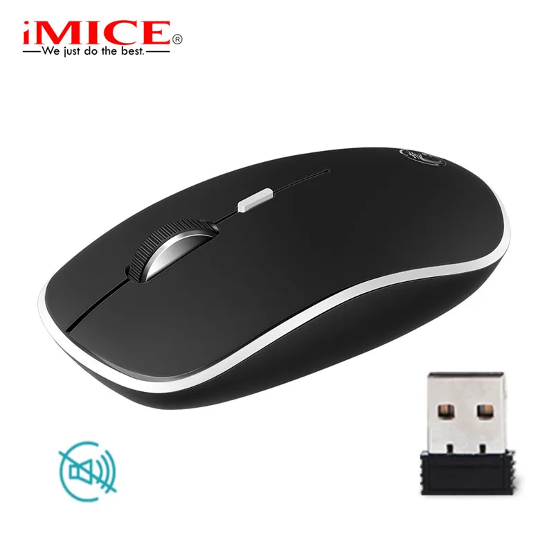 iMice Silent Wireless Mouse Ultra quiet Mice 2.4G Ergonomic Mouse Noiseless Button With USB Receiver Computer Mice For PC Laptop iMice Silent Wireless Mouse Ultra quiet Mice 2.4G Ergonomic Mouse Noiseless Button With USB Receiver Computer Mice For PC Laptop