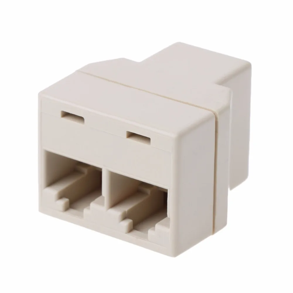 RJ45 CAT5 CAT5E сетевой Ethernet 1to2 коннектор адаптер