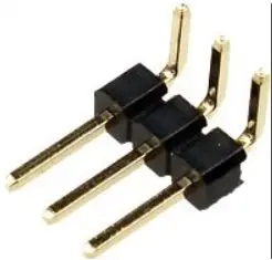 

100Pcs/lot 2.54mm 1*40p 90 degree Right angle Single Row Male R/A Pin Header Positive/Reverse PCB Board Connector Pinheade