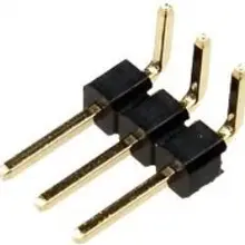 100 шт./лот 2,54 мм 1*40p 90 градусов под прямым углом Однорядный штекер R/A штыревой разъем положительный/Обратный разъем печатной платы Pinheade