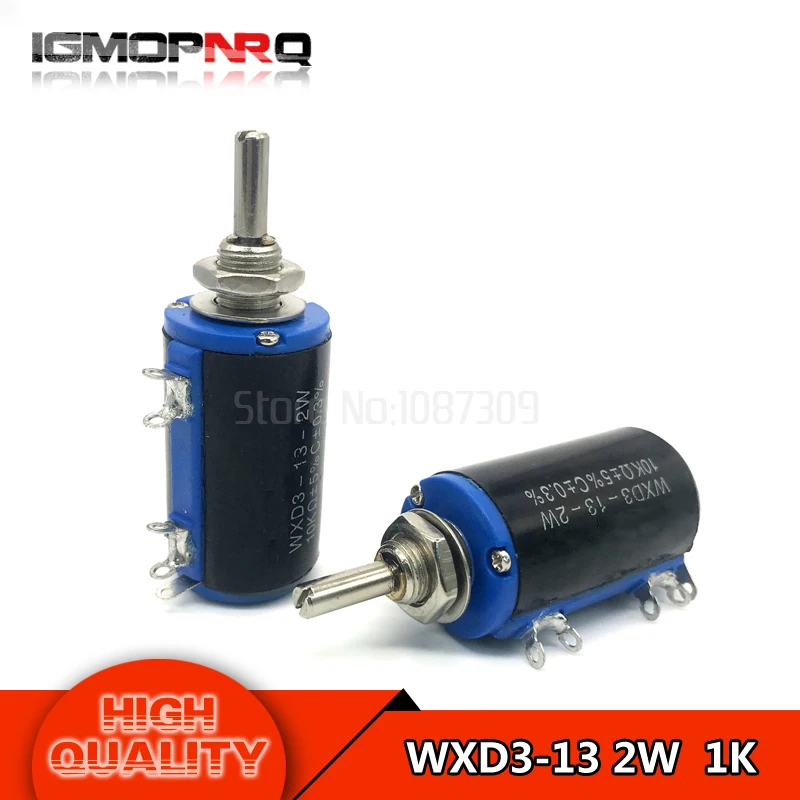 

2pcs WXD3-13-2W 1K Ohm 1K Precision adjustable potentiometer WXD3-13 100% new best quality