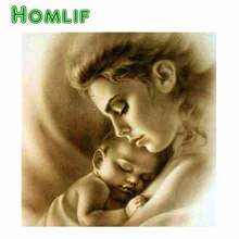 5d diy заказной набор для картин из алмазов eigen foto мамин объятие полный квадратный стежок Алмазная вышивка мозаика