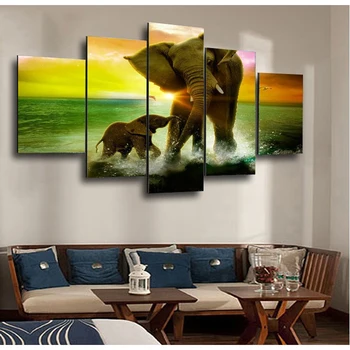

Elephant Mother and son Needlework Diy Diamond Painting Cross Stitch Rhinestone Diamond Embroidery Patchwork Mosaic Kit DK042