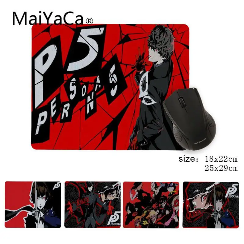 

MaiYaCa High Quality Persona 5 game Laptop Computer Mousepad Radiation Decorate Your Desk Non-Skid Rubber Pad